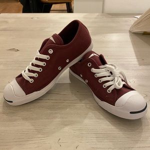 Brand new Jack Purcell converse burgundy size 8